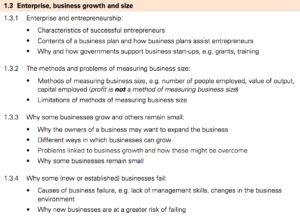 IGCSE Business Studies 1.3 Enterprise, Business Growth and Size ...